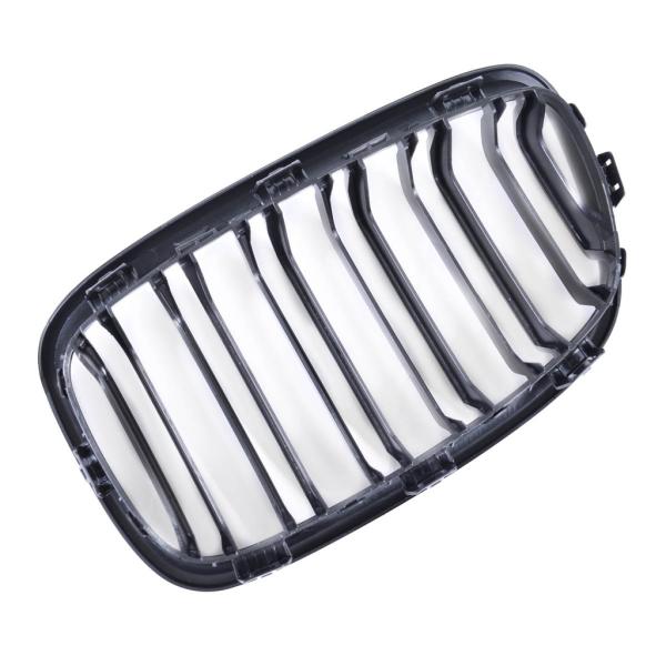Sportgrill Kühlergrill Doppelsteg für BMW 1er F20 / F21 11-15 glanz schwarz