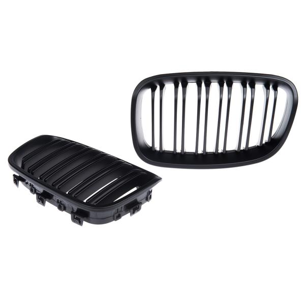 Sportgrill Kühlergrill Doppelsteg für BMW 1er F20 / F21 11-15 schwarz/Matt