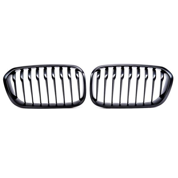 Sportgrill Kühlergrill Single für BMW 1er F20 / F21 15-19 schwarz/Matt