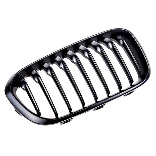 Sportgrill Kühlergrill Single für BMW 1er F20 / F21 15-19 schwarz/Matt