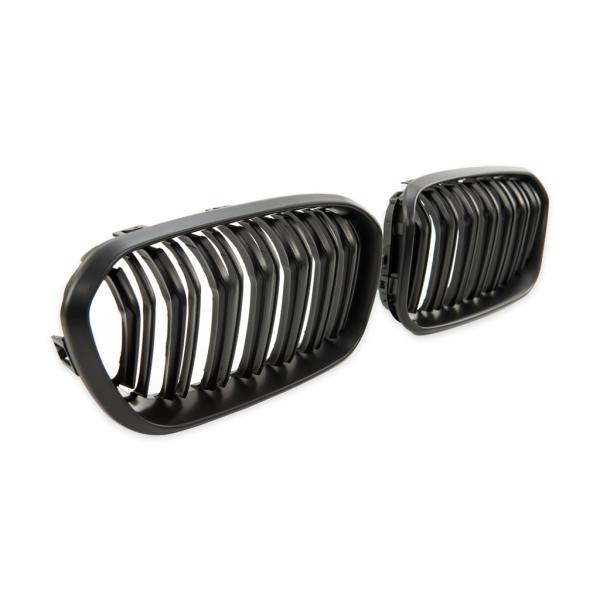Sportgrill Kühlergrill Doppelsteg für BMW 1er F20 / F21 15-19 schwarz/Matt