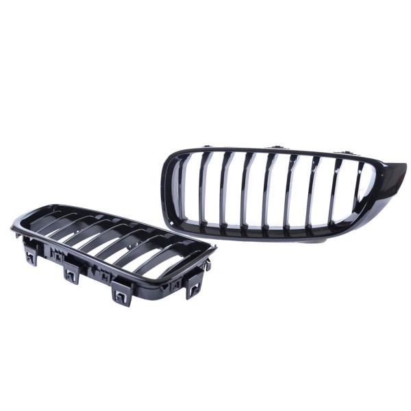 Sportgrill Kühlergrill Single für BMW 4er F32 / F33 / F34 13-21 Hochglanz schwarz