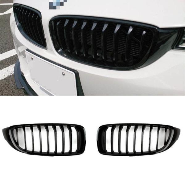 Sportgrill Kühlergrill Single für BMW 4er F32 / F33 / F34 13-21 Hochglanz schwarz
