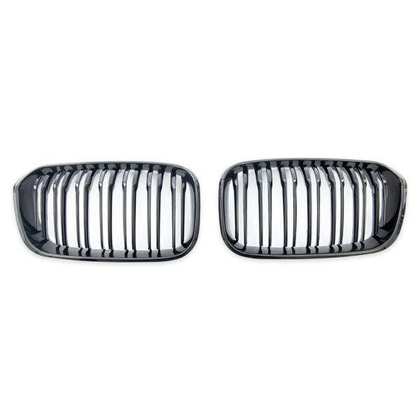 Sportgrill Kühlergrill Doppelsteg für BMW 3er F34 Gran Tourismo 13-20 glanz schwarz