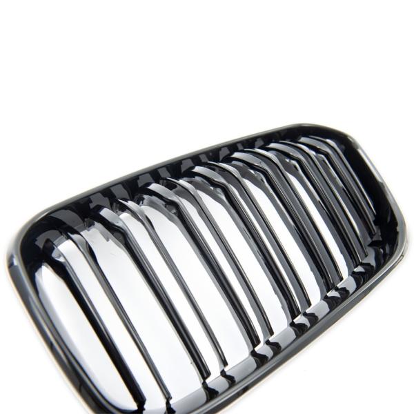 Sportgrill Kühlergrill Doppelsteg für BMW 3er F34 Gran Tourismo 13-20 glanz schwarz