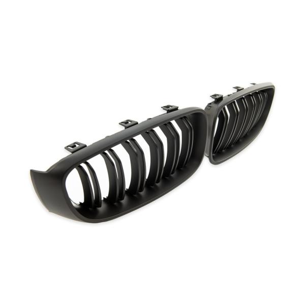 KÜHLERGRILL GRILL DOPPELSTEG FÜR BMW 3ER F34 GRAN TURISMO AB 13-20 SCHWARZ MATT