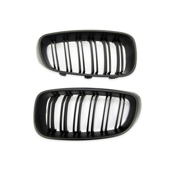 KÜHLERGRILL GRILL DOPPELSTEG FÜR BMW 3ER F34 GRAN TURISMO AB 13-20 SCHWARZ MATT