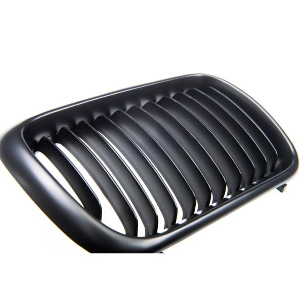 Sportgrill Kühlergrill Single für BMW 3er E36 96-00 schwarz/Matt