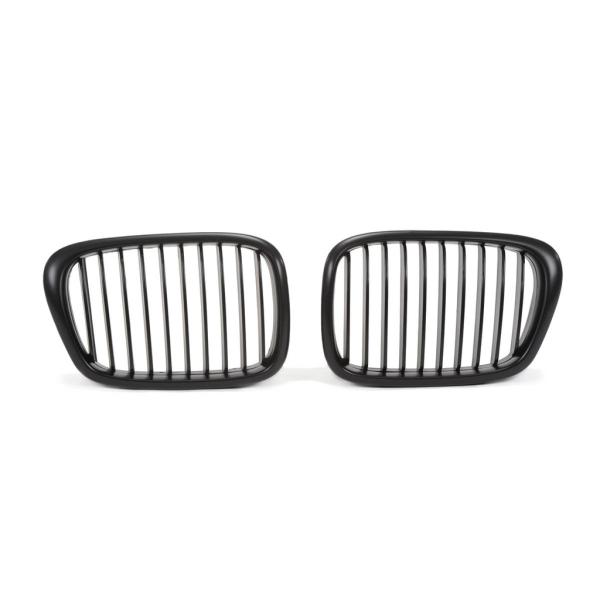 Sportgrill Kühlergrill Single für BMW 5er E39 95-03 schwarz/Matt