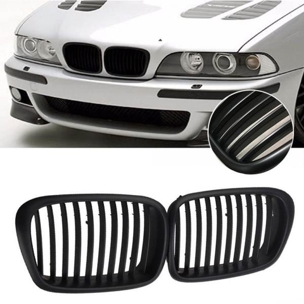 Sportgrill Kühlergrill Single für BMW 5er E39 95-03 schwarz/Matt