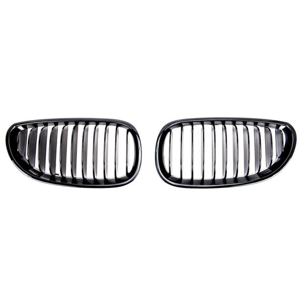 Sportgrill Kühlergrill Singel für BMW 5er E60 / E61 03-10 glanz schwarz
