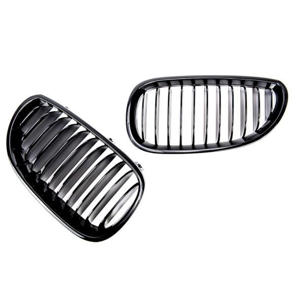 Sportgrill Kühlergrill Singel für BMW 5er E60 / E61 03-10 glanz schwarz