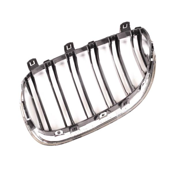 Sportgrill Kühlergrill Doppelsteg für BMW 5er E60 / E61 03-10 schwarz/chrom