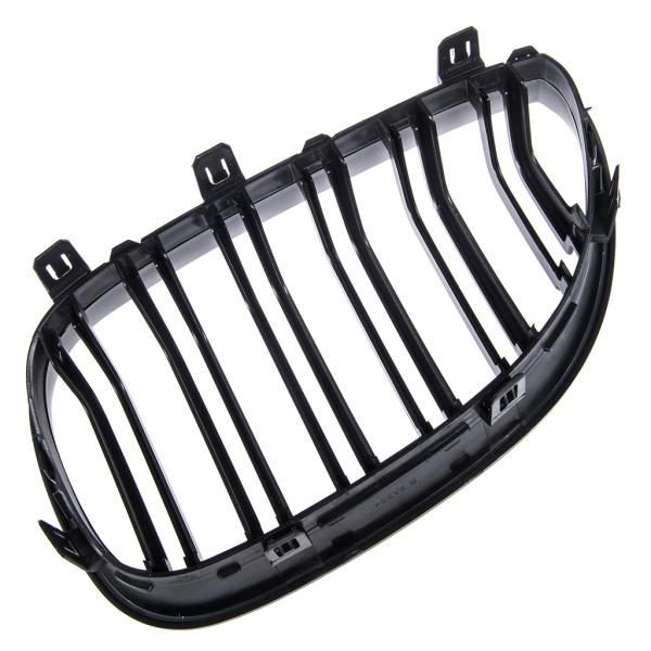 SET Doppelsteg Kühlergrill Schwarz MATT Grill passend für BMW 5er E60 E61 + LCI