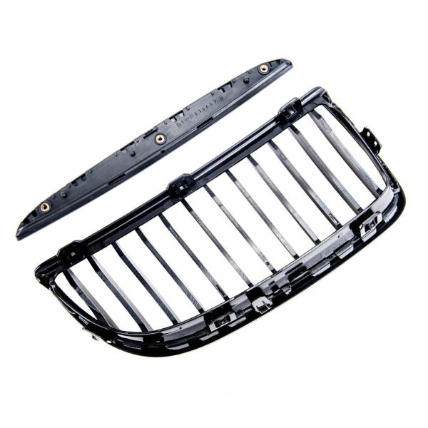 Sportgrill Kühlergrill Single für BMW 3er E90 / E91 05-08 Hochglanz schwarz