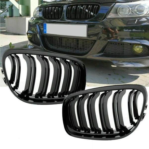 Sportgrill Kühlergrill für BMW 3er E90 / E91 08-11 schwarz Matt