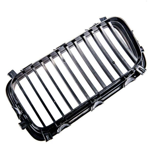 Sportgrill Kühlergrill Single für BMW 7er E38 94-99 Hochglanz schwarz