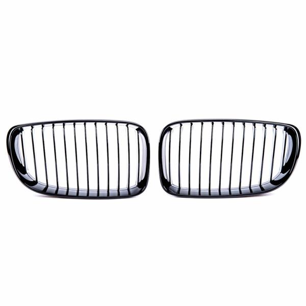 Sportgrill Kühlergrill Single für BMW 1er E81 E82 E87 E88 07-12  schwarz Matt