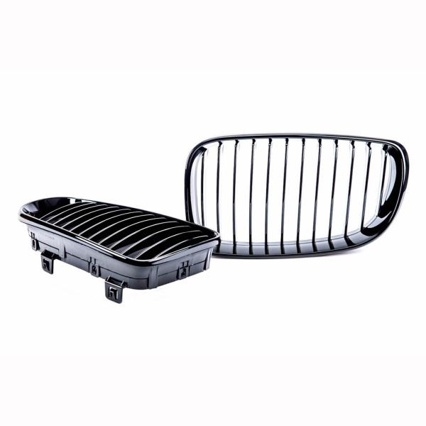 Sportgrill Kühlergrill Single für BMW 1er E81 E82 E87 E88 07-12  schwarz Matt