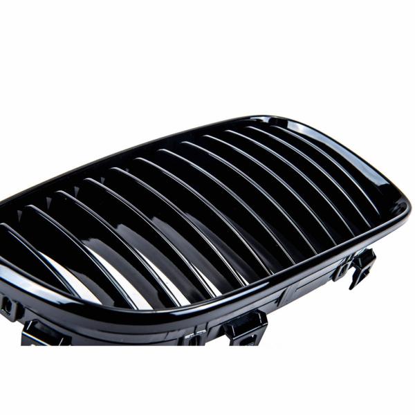 Sportgrill Kühlergrill Single für BMW 1er E81 E82 E87 E88 07-12  schwarz Matt