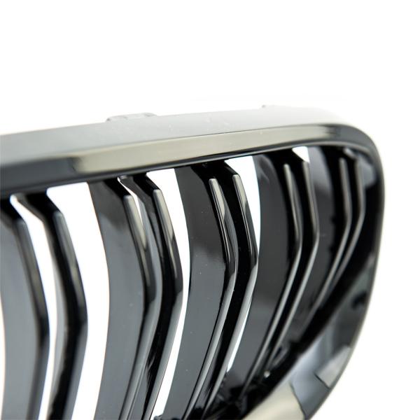 Sportgrill Kühlergrill Doppelsteg für BMW 3er E92 / E93 10-13 Hochglanz schwarz