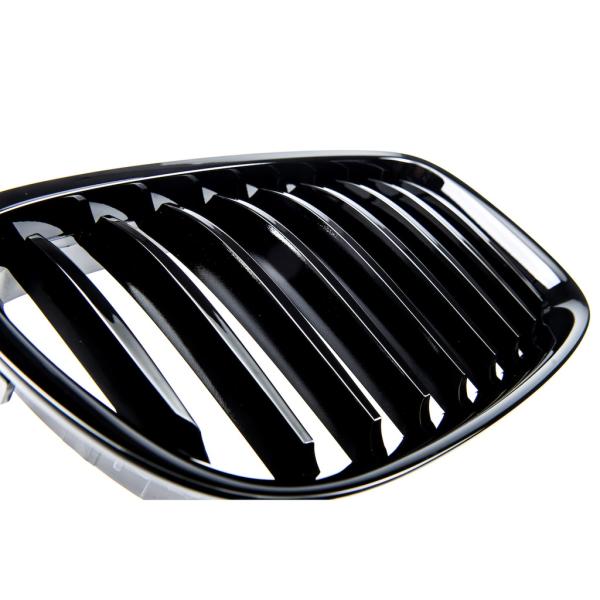 Sportgrill Kühlergrill Single für BMW 5er Gran Turismo F07  13-17 Hochglanz schwarz