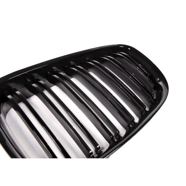 Doppelsteg Kühlergrill Schwarz GLANZ Performance passt für BMW 5er F07 GT 08-17