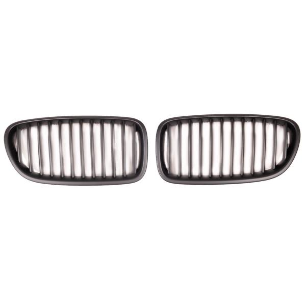 Sportgrill Kühlergrill Single für BMW 5er F10 / F11 10-18 schwarz/Matt