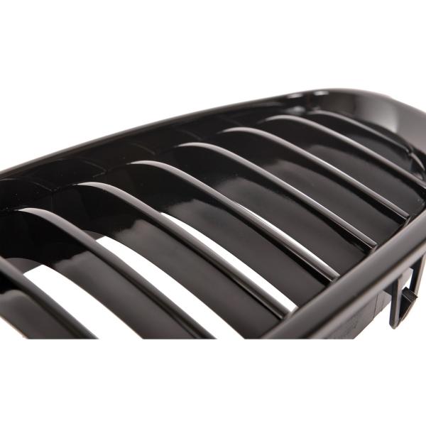 Sportgrill Kühlergrill für BMW 5er F10 / F11 09-16 Hochglanz schwarz