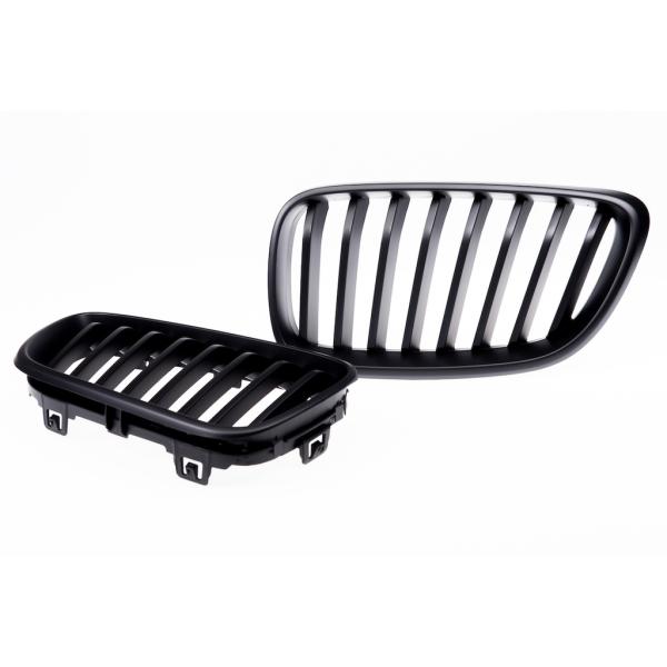 Sportgrill Kühlergrill Single für BMW 2er F22 / F23 13-21 schwarz/Matt