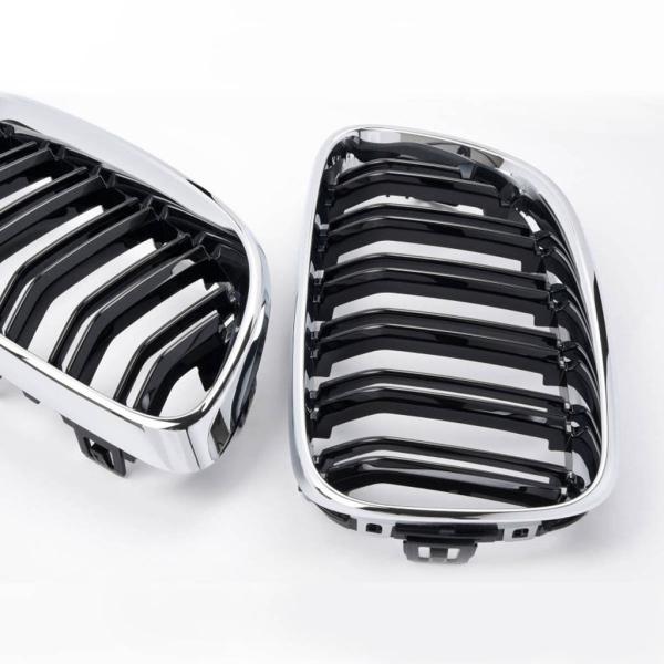 Sportgrill Kühlergrill für BMW 2er F22 / F23 ab 2012 schwarz/chrom
