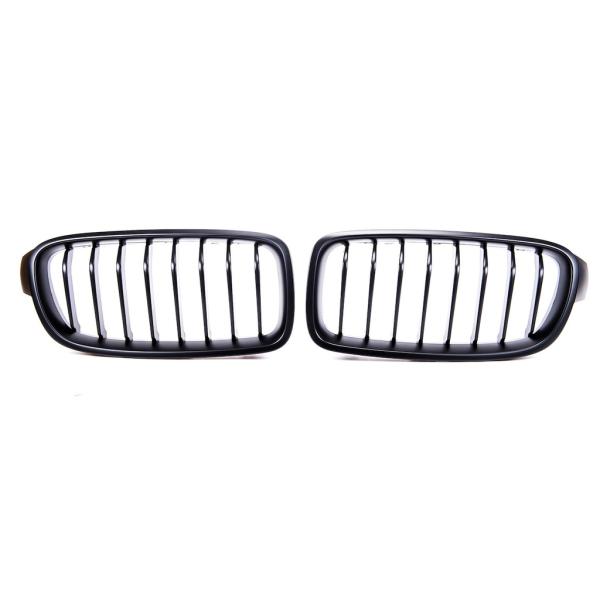Kühlergrill Sport-Performance komplett Schwarz Matt passt für BMW F30 F31