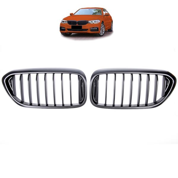 Sportgrill Kühlergrill kompatibel mit BMW 5er G30 / G31 17-20 Matt schwarz