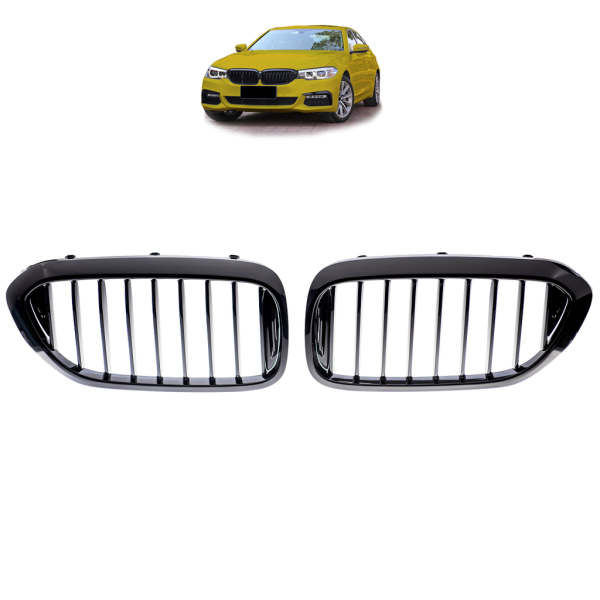Kühlergrill  Doppelsteg hochglanz Schwarz passt für BMW 5er G30 G31 2016-2020