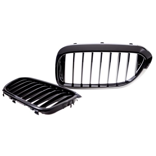 Kühlergrill  Doppelsteg hochglanz Schwarz passt für BMW 5er G30 G31 2016-2020