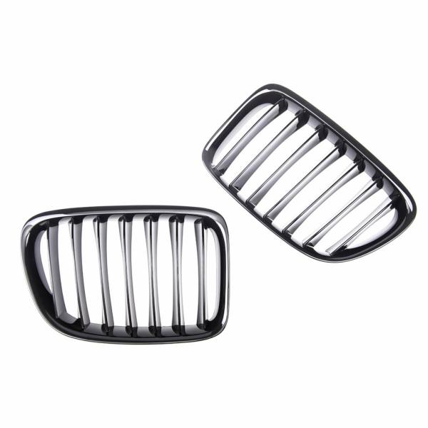 Sportgrill Kühlergrill kompatibel mit BMW X1 E84 09-15 glanz schwarz