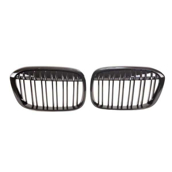 Sportgrill Kühlergrill kompatibel mit BMW X1 F48 14-19 Hochglanz schwarz