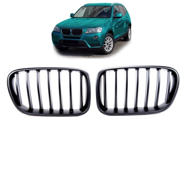 Kühlergrill / Sportgrill Single schwarz matt für BMW X3 F25 10-14