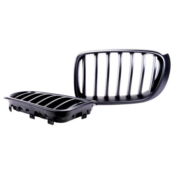 Sport Performance Kühlergrill Schwarz Matt passt für BMW X3 F25 X4 F26 2014