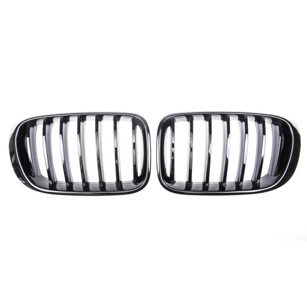 Kühlergrill / Sportgrill Single schwarz glanz für BMW X3 F25 X4 F26 14-17