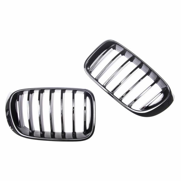 Kühlergrill / Sportgrill Single schwarz glanz für BMW X3 F25 X4 F26 14-17
