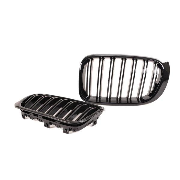 Kühlergrill / Sportgrill schwarz glanz für BMW X3 F25 X4 F26 14-17
