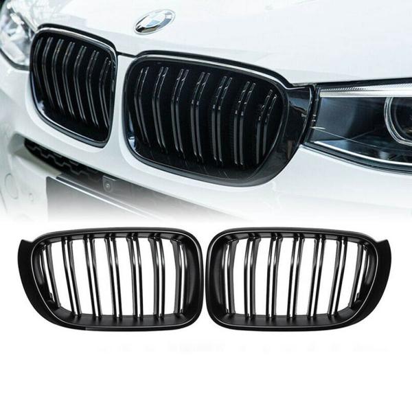 Kühlergrill / Sportgrill schwarz glanz für BMW X3 F25 X4 F26 14-17