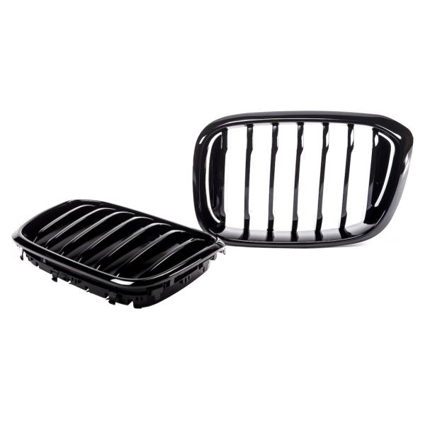 Sportgrill Kühlergrill für BMW X3 G01 17-21 Hochglanz schwarz