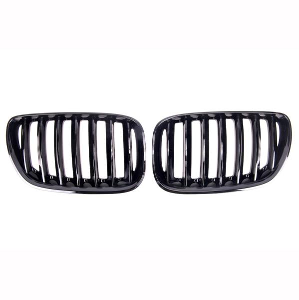 Kühlergrill / Sportgrill Single schwarz glanz für BMW X5 E53 03-06