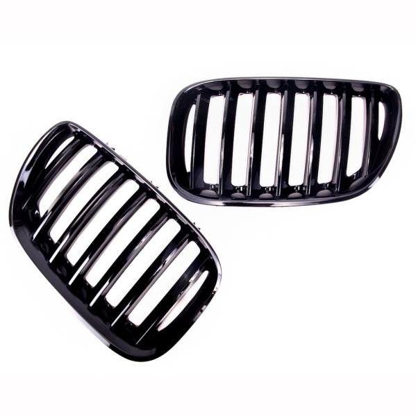 Kühlergrill / Sportgrill Single schwarz glanz für BMW X5 E53 03-06