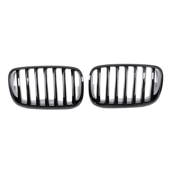 Kühlergrill / Sportgrill schwarz glanz für BMW X5 E70 X6 E71 alle Modelle