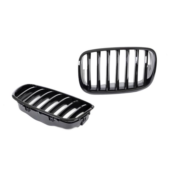 Kühlergrill / Sportgrill schwarz glanz für BMW X5 E70 X6 E71 alle Modelle