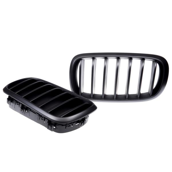 Kühlergrill / Sportgrill Single schwarz Matt für BMW X5 F15 X6 F16 13-18