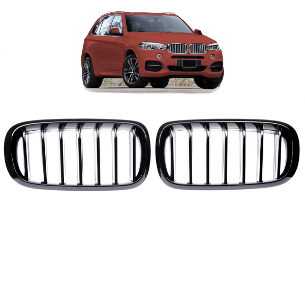 Kühlergrill / Sportgrill schwarz glanz für BMW X5 F15 F85 X6 F16 F86